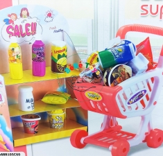 Xe đẩy siêu thị và kệ hàng- 20H1