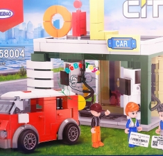 Đồ chơi lắp ráp sáng tạo lego trạm xăng dầu XB-58004 (377 mảnh ghép)