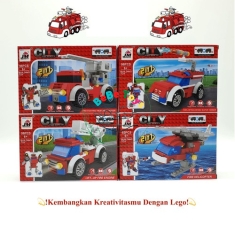 Lego CITY FIRE RESCUE LẮP RÁP MÔ HÌNH SÁNG TẠO 4IN1 - NO.123-181