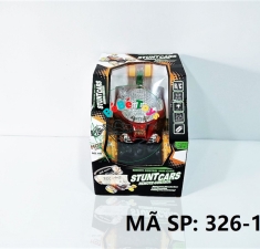 Hộp Đồ Chơi Xe Điều Khiển Lộn 7 Động Tác Có Nhạc và Đèn Sạc USB 326-102 Stunt Cars