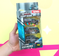 Bộ 3 Đồ Chơi Mô Hình Hợp Kim Xe Chống Bạo Động - Winka 81104 (Mẫu SP Bên Trong Là Ngẫu Nhiên)