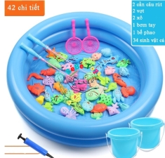ĐỒ CHƠI CÂU CÁ PHAO CHO BÉ 42 CHI TIẾT CÓ GẮN NAM CHÂM