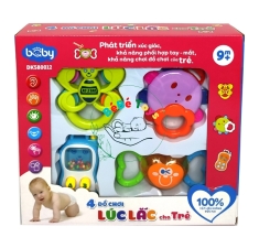 Bộ 4 Đồ Chơi Lúc Lắc Cho Trẻ - 580012