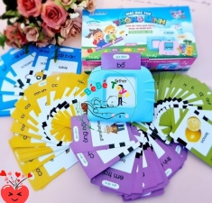 Máy đọc tiếng anh, đọc thẻ flashcard 224 từ vựng tiếng anh cơ bản giúp bé học tiếng anh 