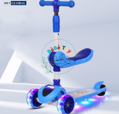 Xe trượt Scooter 2 trong 1 kết hợp chòi chân 3 bánh an toàn