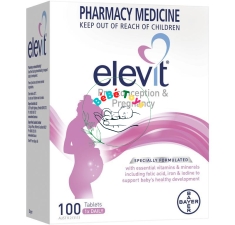 Viên uống bổ sung Vitamin tổng hợp Elevit cho bà bầu Úc 100 viên