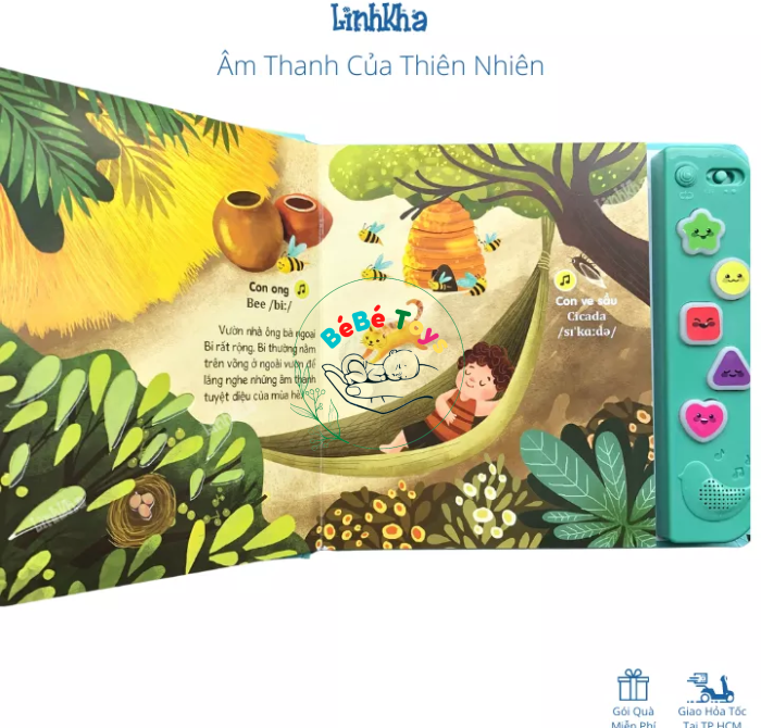 Sách Âm Thanh Cho Bé 0-6 Tuổi - Âm Thanh Của Thiên Nhiên