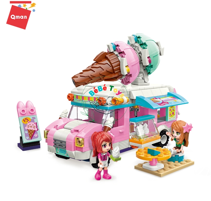 Bộ Đồ Chơi Lego Cho Bé Gái Lắp Ráp Mô Hình Qman 2029 Xe Kem 388 Chi Tiết