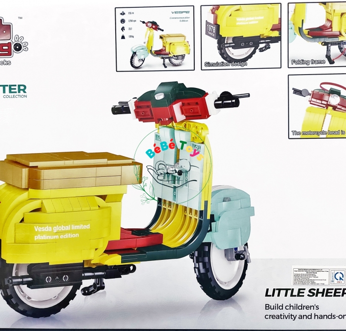 LEGO NO.50018 LẮP RÁP XE VESPA ( 747+ MẢNH  )