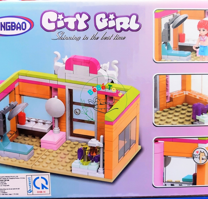 BỘ LEGO LẮP RÁP CITY GIRL SHOP THÚ CƯNG - XB-52012