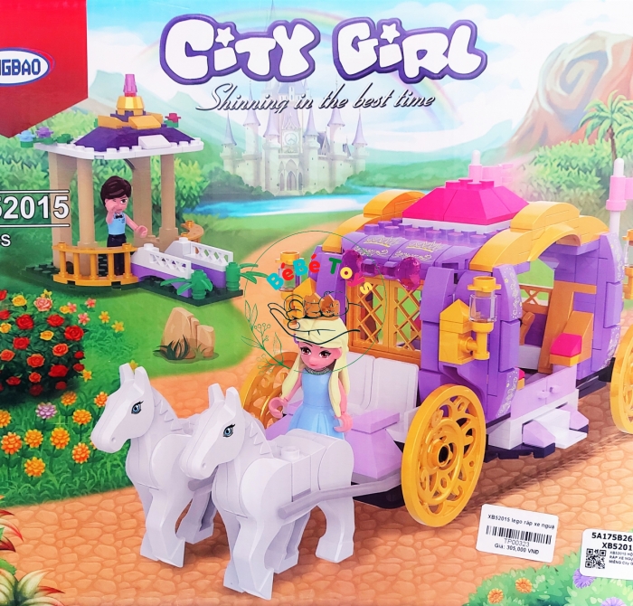 Lego Xếp Hình Xe Bí Ngô Của Lọ Lem XB.52015 (374 mảnh )