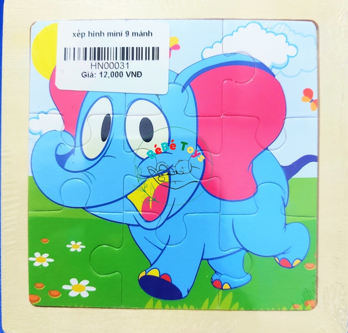 Đồ chơi Tranh Ghép gỗ 9 mảnh 11cm*11cm ngộ nghĩnh cho bé