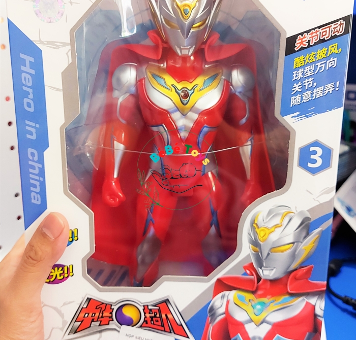 Đồ chơi mô hình siêu nhân điện quang Ultraman dùng pin- 1604A