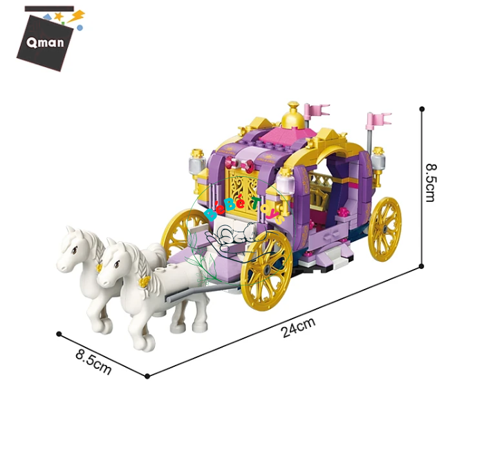 Lego Xếp Hình Xe Bí Ngô Của Lọ Lem XB.52015 (374 mảnh )
