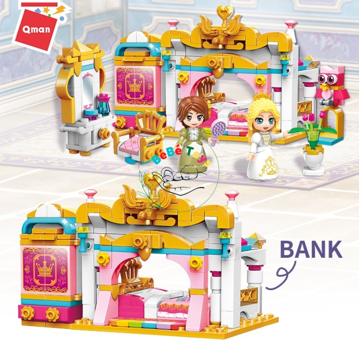 Đồ chơi lắp ráp, xếp hình lego Qman 32012: Căn phòng công chúa - 282 mảnh