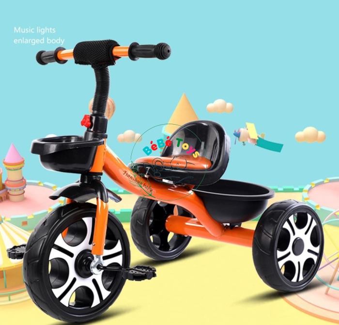  Xe đạp 3 bánh kết hợp xe chòi chân cho bé,giữ thăng bằng tốt
