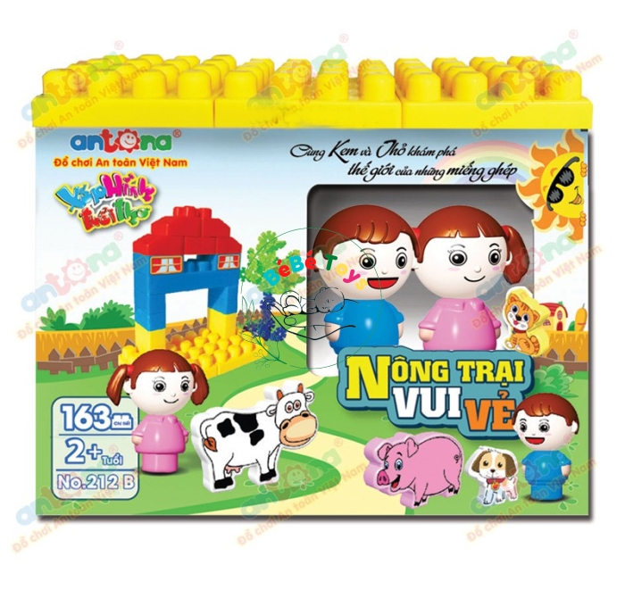 No.213-Antona - Đồ chơi xếp hình nông trại vui vẻ 163