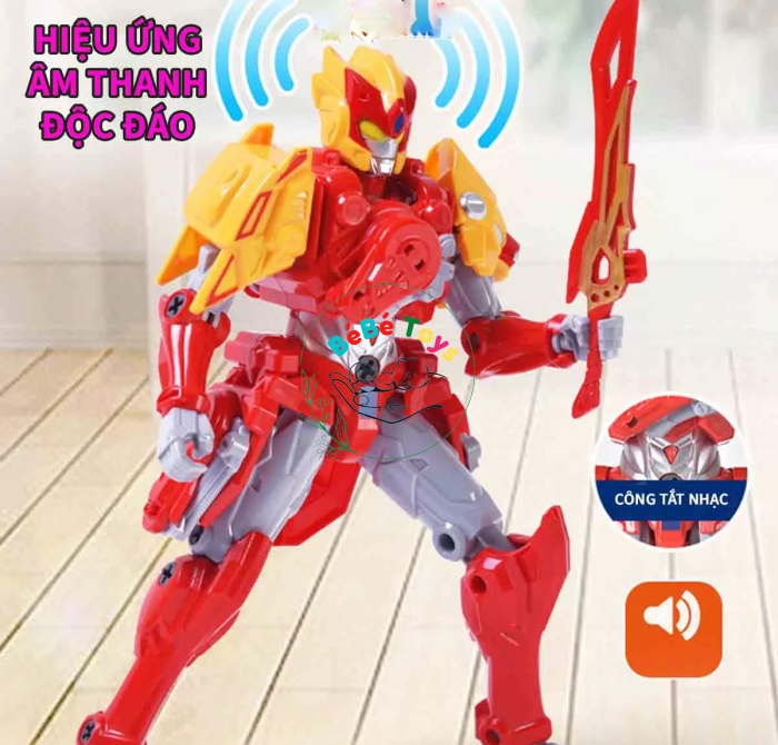 ĐỒ CHƠI SIÊU NHÂN ĐIỆN QUANG ULTRAMAN BIẾN HÌNH ROBOT SƯ TỬ - d622-h099a