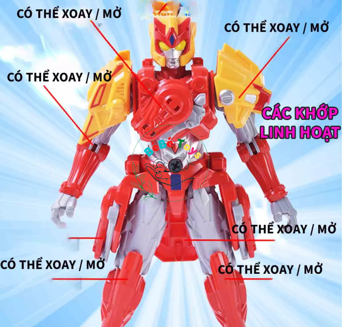 ĐỒ CHƠI SIÊU NHÂN ĐIỆN QUANG ULTRAMAN BIẾN HÌNH ROBOT SƯ TỬ - d622-h099a