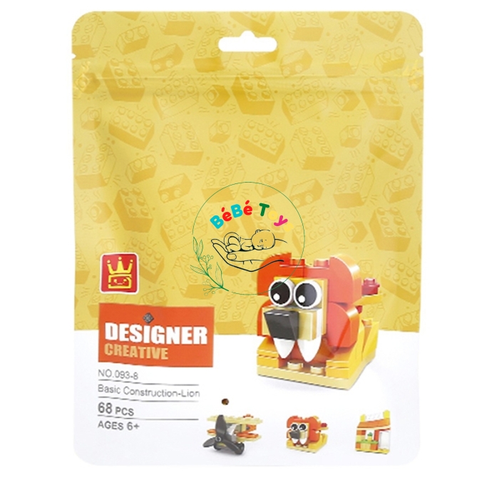 Bộ Ghép Hình Mega Block 093-8 (68 Mảnh Ghép)