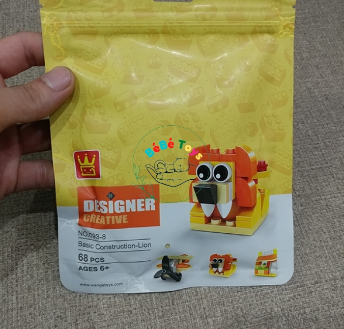 Bộ Ghép Hình Mega Block 093-8 (68 Mảnh Ghép)