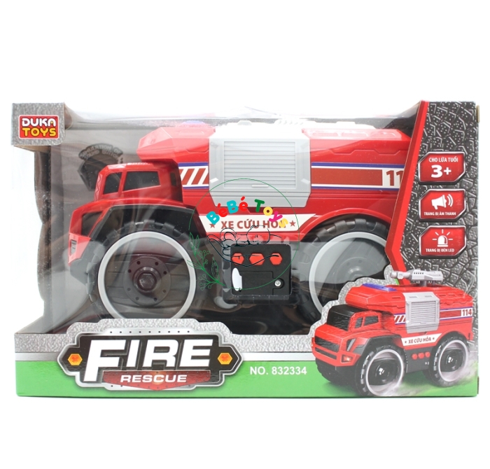 Xe Cứu Hỏa Kết Hợp Ánh Sáng Và Âm Thanh - 832334
