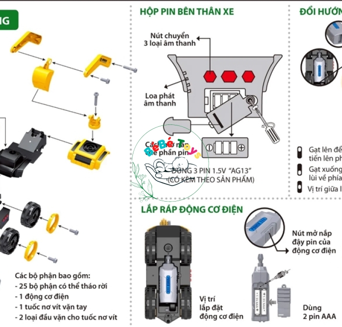 Xe Xúc Công Trình Tự Tháo Lắp - Duka SF 839619
