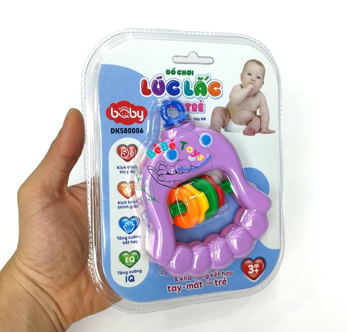 Đồ Chơi Lúc Lắc Cho Trẻ - Happy Baby - Chuông Bàn Tay Bé - 580006