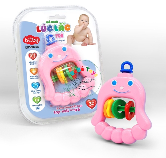 Đồ Chơi Lúc Lắc Cho Trẻ - Happy Baby - Chuông Bàn Tay Bé - 580006