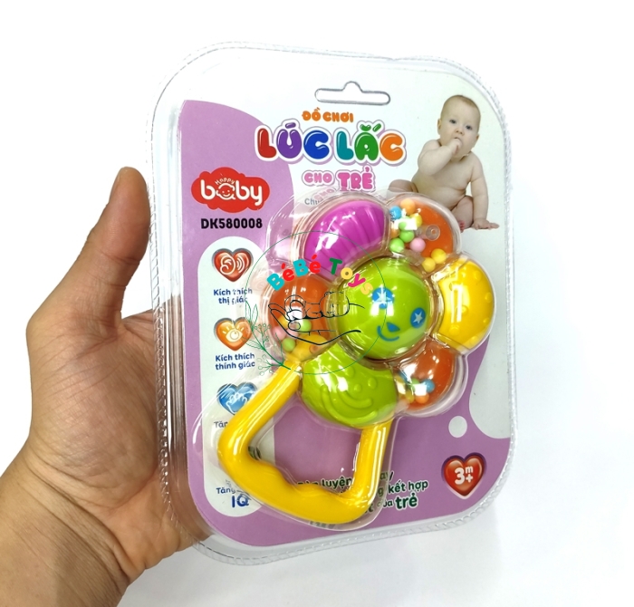 Đồ Chơi Lúc Lắc Cho Trẻ - Chuông Vòng Tròn Hình Hoa - Happy Baby 580008