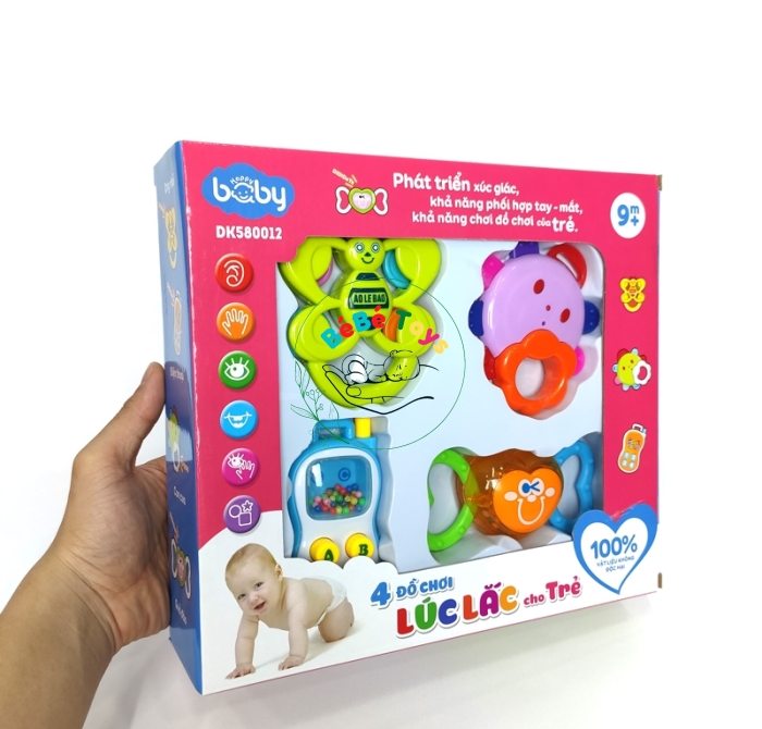 Bộ 4 Đồ Chơi Lúc Lắc Cho Trẻ - 580012
