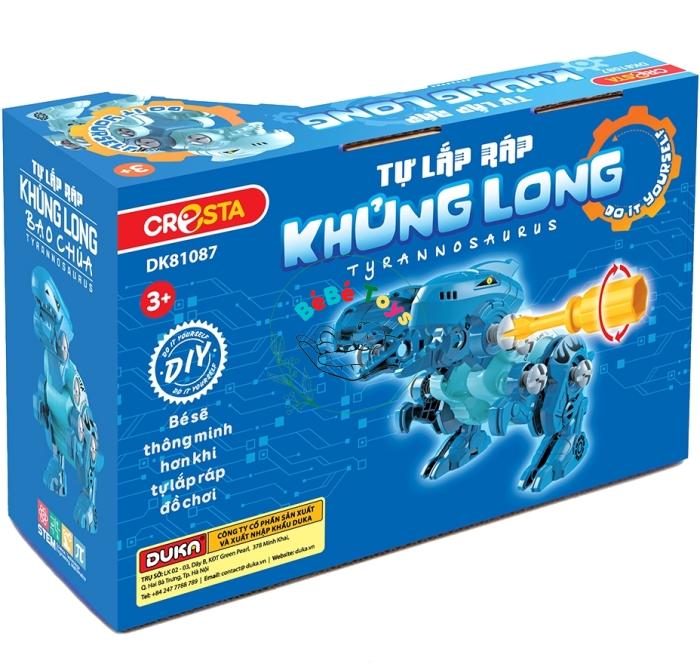 Đồ Chơi Lắp Ráp DIY - Cresta 81087 - Khủng Long Bạo Chúa (30 Chi Tiết)