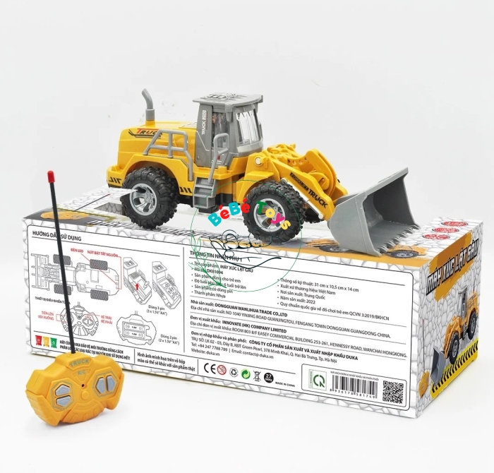 Đồ Chơi Máy Xúc Lật Gầu Điều Khiển Từ Xa - Winka 81094
