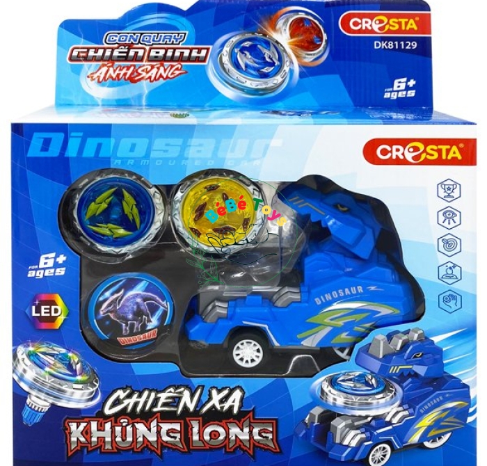 Đồ Chơi Con Quay Chiến Binh Ánh Sáng - 81129 - Chiến Xa Khủng Long