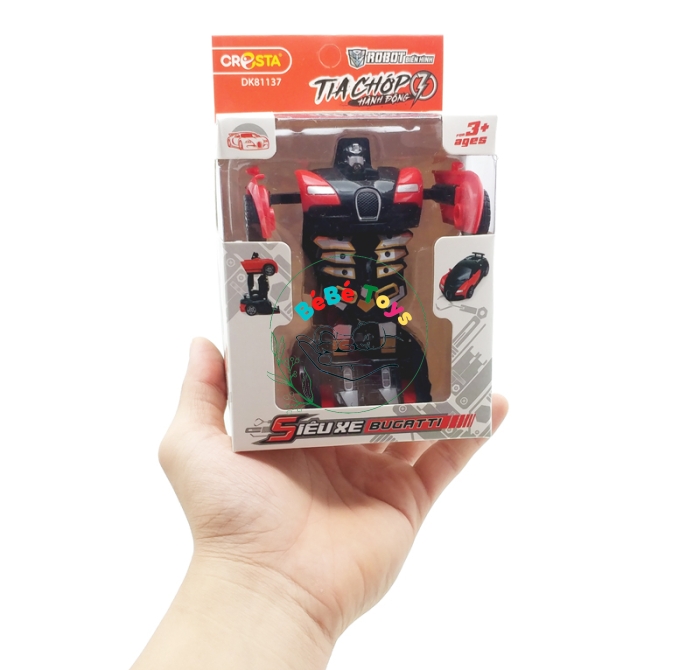 Đồ Chơi Robot Biến Hình Tia Chớp Hành Động - Cresta DK81137 - Siêu Xe Bugatti
