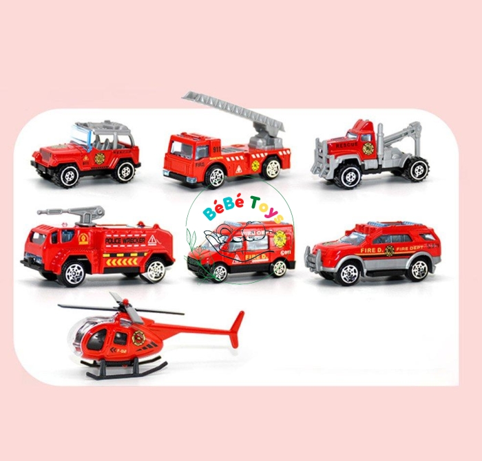 Đồ chơi máy bay cỡ lớn kèm 6 xe oto kim loại cho bé AIRCRAFT chạy đà  1909A