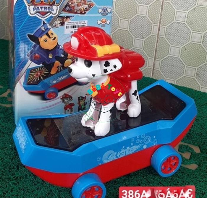386A HỘP CHÓ CỨU HỘ TRƯỢT VÁN PIN Paw Patrol
