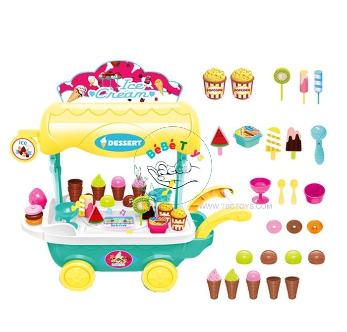 XE ĐẨY BÁN KEM SWEET SHOP CÓ NHẠC VÀ ĐÈN - XS-14089
