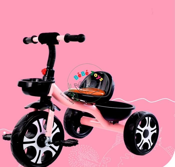  Xe đạp 3 bánh kết hợp xe chòi chân cho bé,giữ thăng bằng tốt