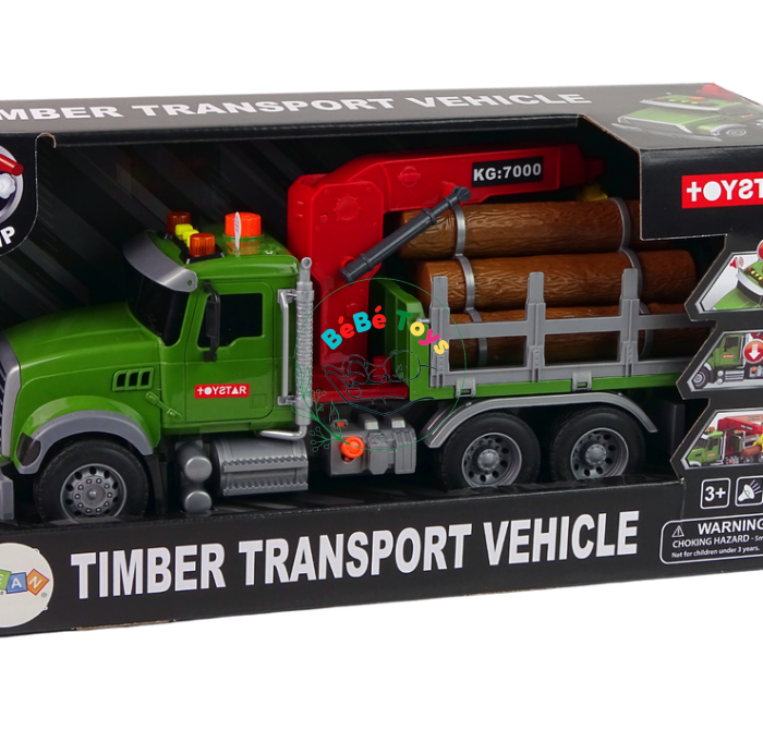 Xe chở gỗ có trục cẩu xoay, có cần cẩu Toystar 666-80p