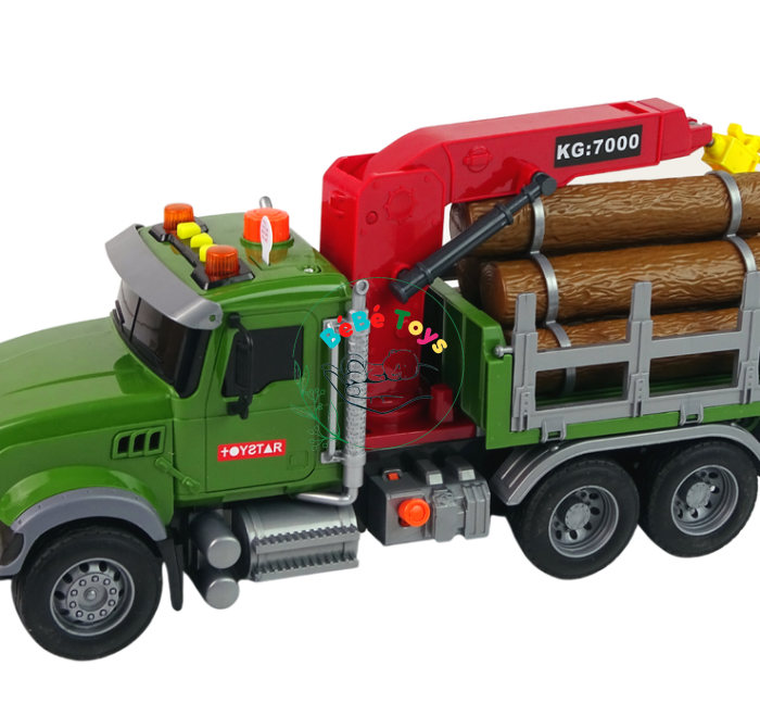 Xe chở gỗ có trục cẩu xoay, có cần cẩu Toystar 666-80p