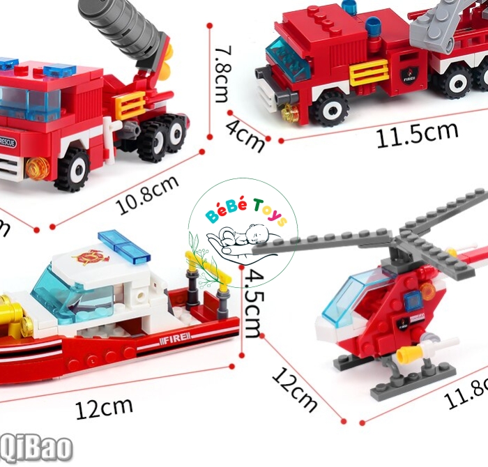 Lego CITY FIRE RESCUE LẮP RÁP MÔ HÌNH SÁNG TẠO 4IN1 - NO.123-181
