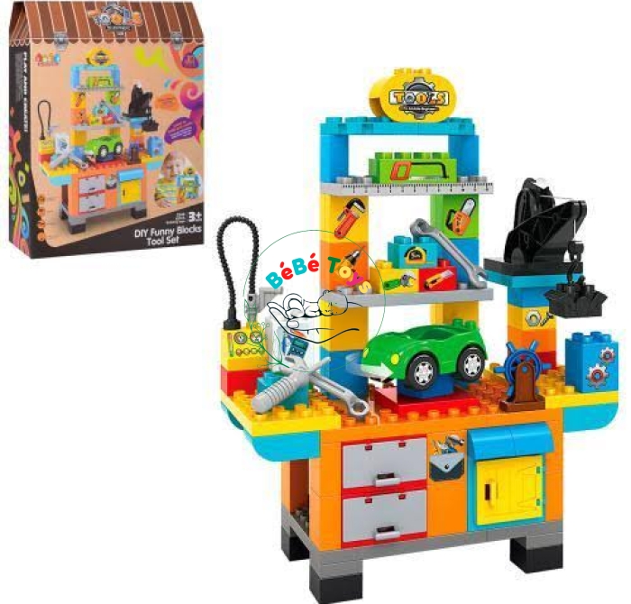 Hộp lego ráp kệ sửa chữa xe , 5340 (hộp) 92 chi tiết