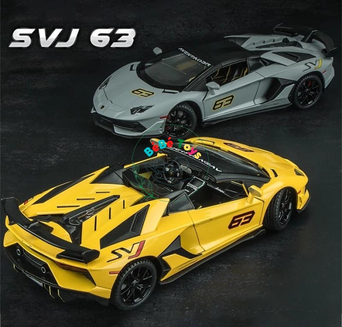 Mô hình xe Lamborghini Aventador SVJ 63 tỉ lệ 1:24 Miniauto