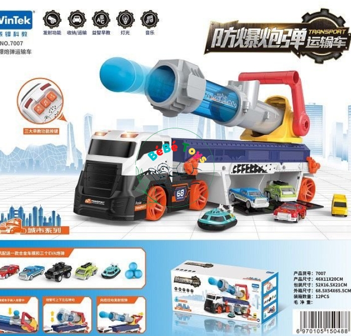 bộ xe vận chuyển ô tô kết hợp đại bác