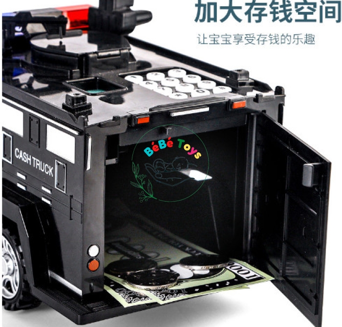 KÉT TIỀN VÂN TAY TẠO HÌNH Ô TÔ CẢNH SÁT 5980