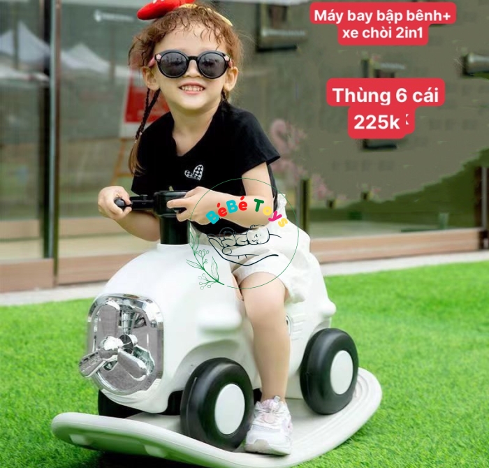 MÁY BAY CHÒI CHÂN + BẬP BÊNH 2 IN 1