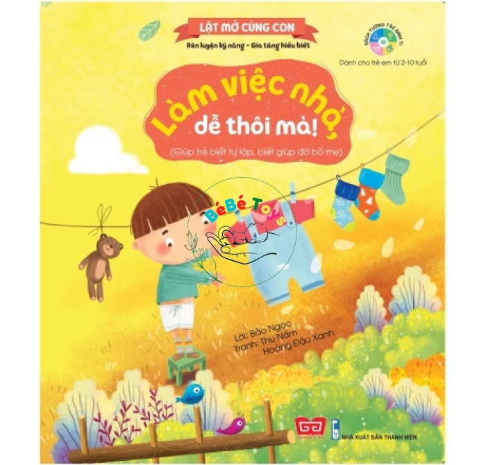 Sách kỹ năng đầu đời cho bé- Làm việc nhà, dễ thôi mà