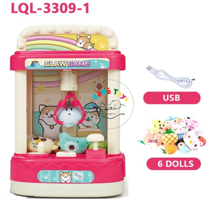 Máy gắp thú mini kèm gấu bông mini - LQL3309