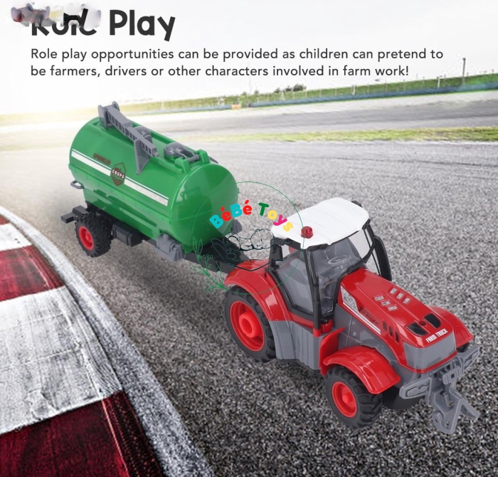 Điều Khiển Từ Xa Nông Trại RC Máy Kéo Đồ Chơi Có Đèn Và Âm Thanh  HJ8011-3
